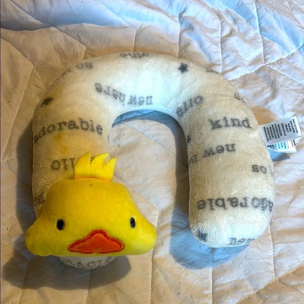 Adorable Yellow Duck Neck Pillow for Birds